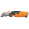 Нож строительный FISKARS CARBONMAX с фиксированным, сменным лезвием 1027222